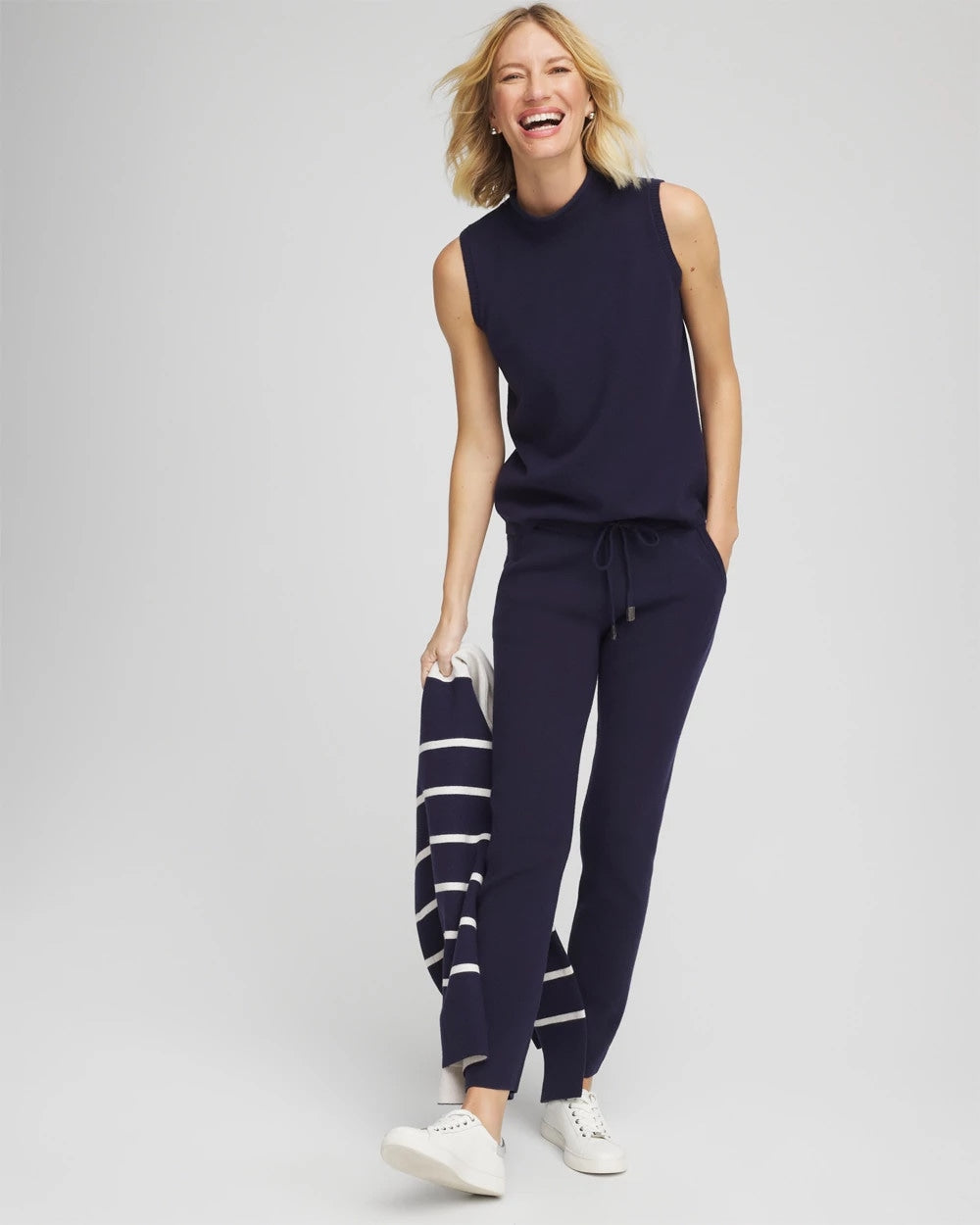Chico's Customer Favorite - Zenergy® Luxe Sleeveless Mockneck Passport Blue