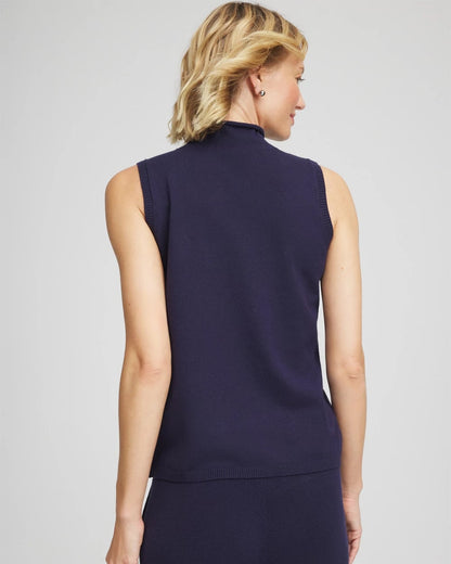 Chico's Customer Favorite - Zenergy® Luxe Sleeveless Mockneck Passport Blue