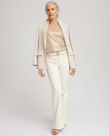 Chico's Recommended - Foiled Microfiber Tank Champagne
