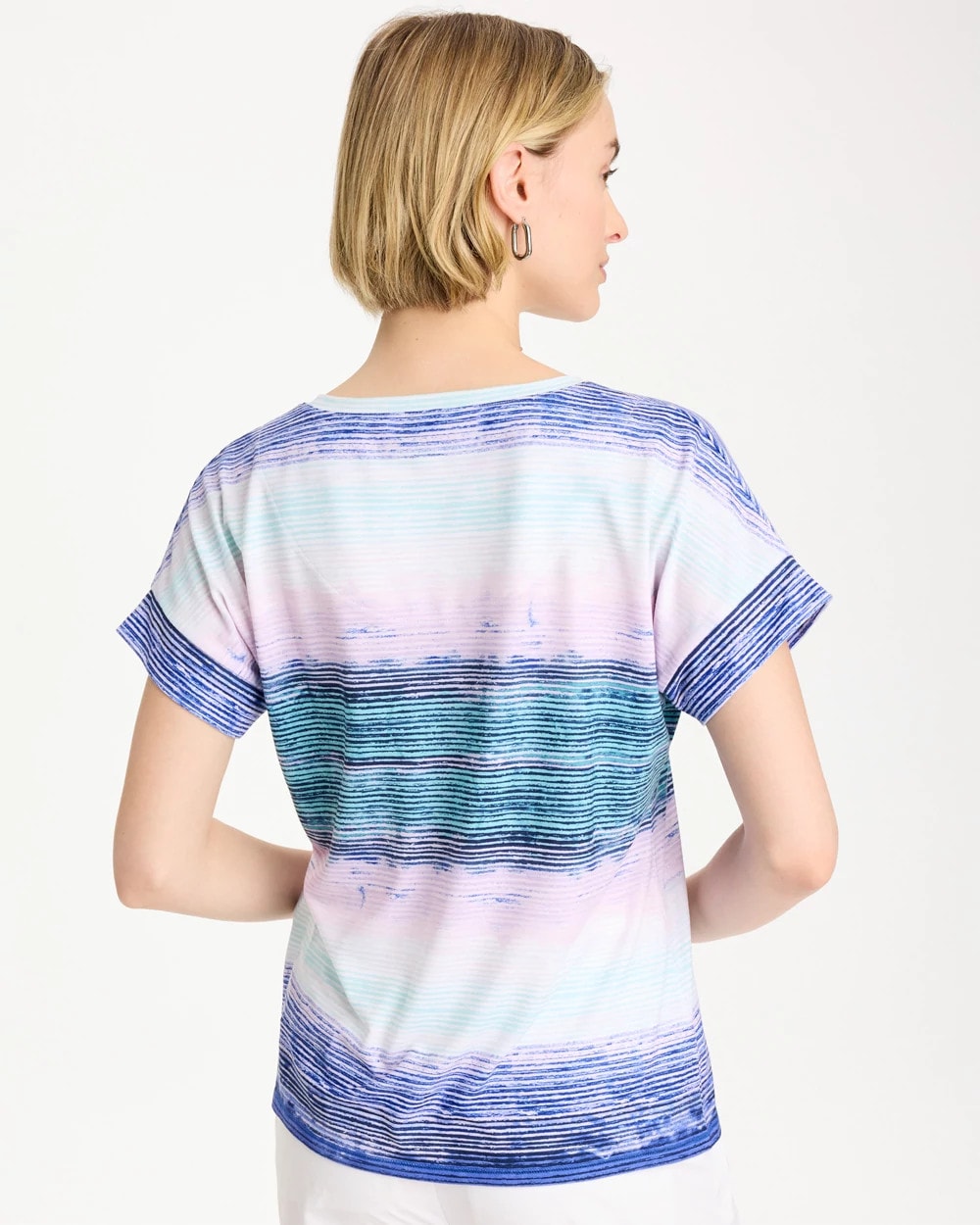 Chico's Recommended - Zenergy® Ombre Drop Shoulder Tee Pale Sweet Pea