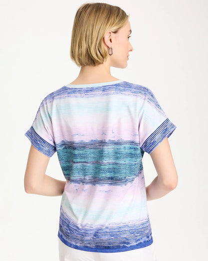 Chico's Recommended - Zenergy® Ombre Drop Shoulder Tee Pale Sweet Pea
