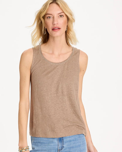 Chico's Smart Buy - Linen Tank Topaz Smoke