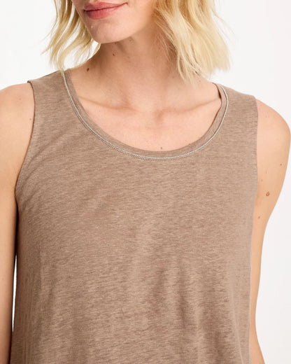 Chico's Smart Buy - Linen Tank Topaz Smoke