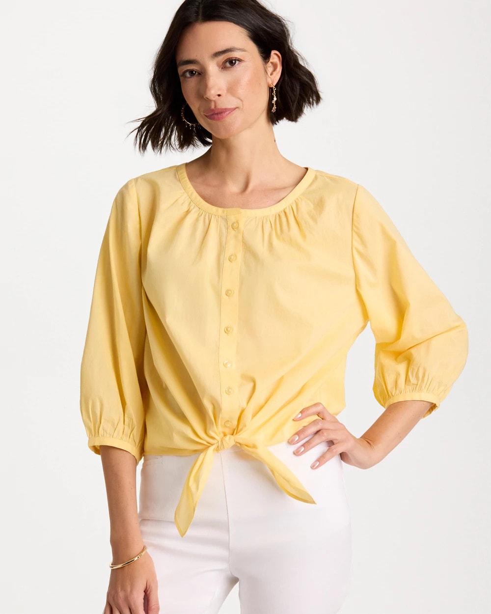 Chico's Trending - Tie-Front Top Golden Haze