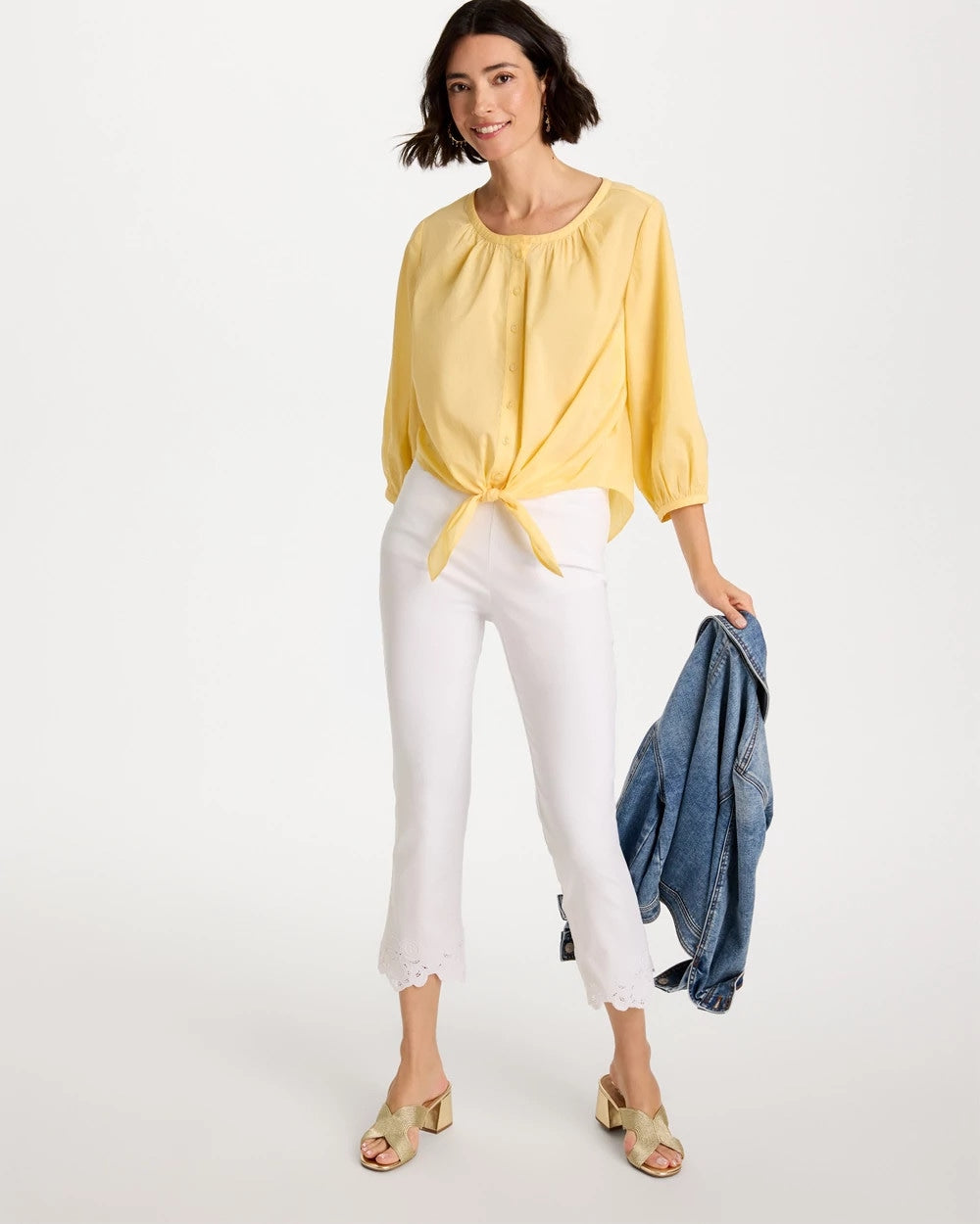 Chico's Trending - Tie-Front Top Golden Haze