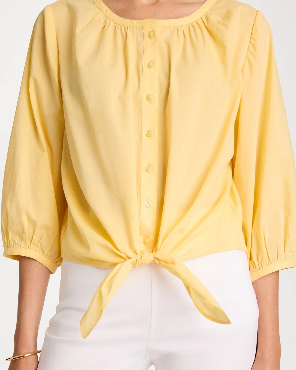 Chico's Trending - Tie-Front Top Golden Haze