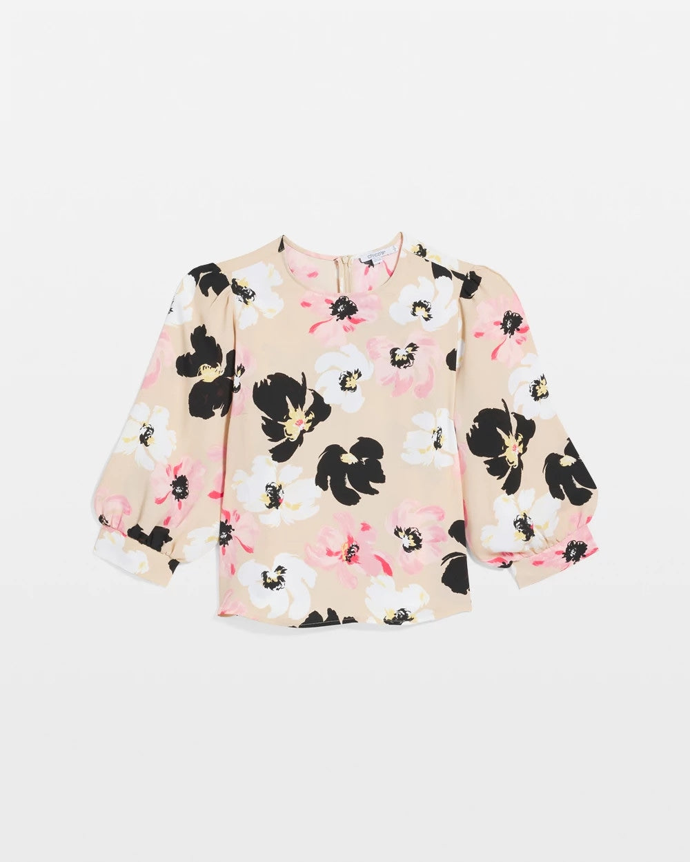 Chico's New - Satin Blossom Burst Top Sweet Blossom