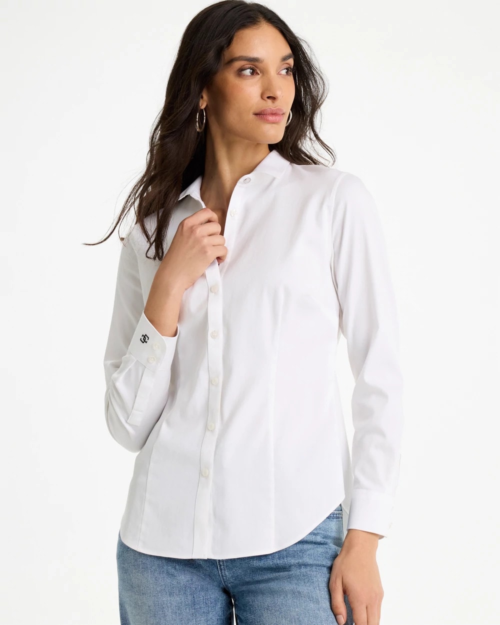 Chico's Value - No-Iron™ Stretch Shirt Optic White