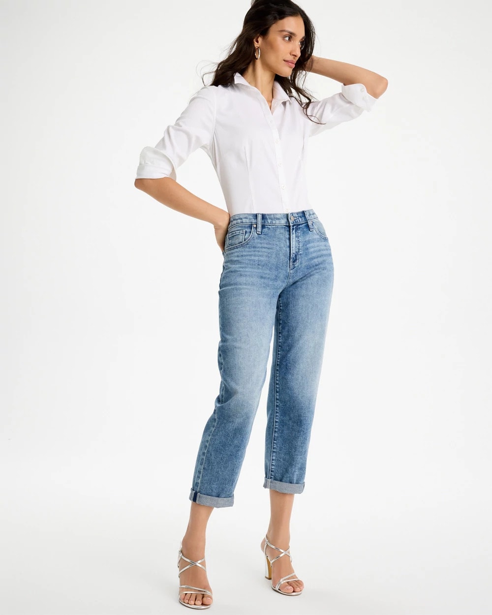 Chico's Value - No-Iron™ Stretch Shirt Optic White