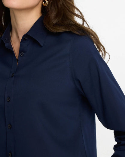Chico's Essential - No Iron™ Stretch Shirt Classic Navy