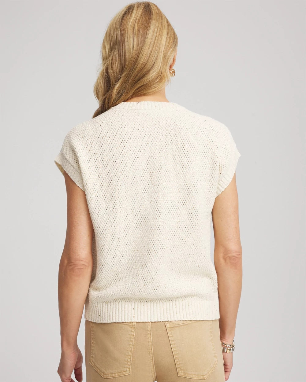Chico's Essential - Button-Up Sweater Vest Gold