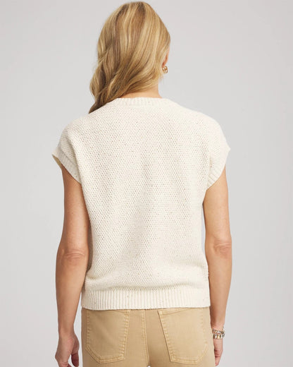 Chico's Essential - Button-Up Sweater Vest Gold