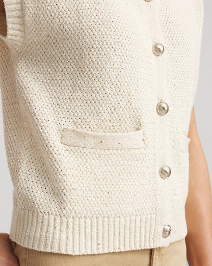 Chico's Essential - Button-Up Sweater Vest Gold