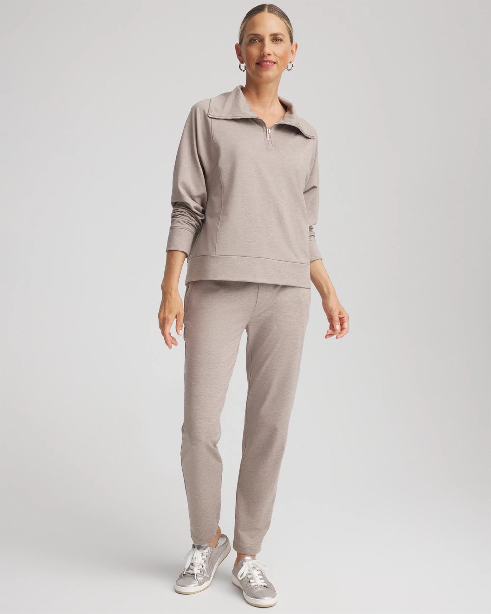 Chico's Premium - Zenergy® Cloud Half-Zip Pullover Top Rocky Mountain