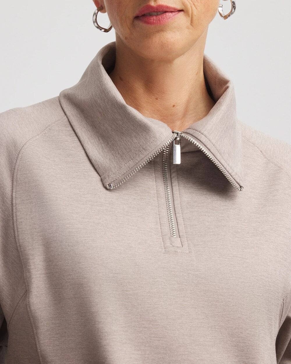 Chico's Premium - Zenergy® Cloud Half-Zip Pullover Top Rocky Mountain