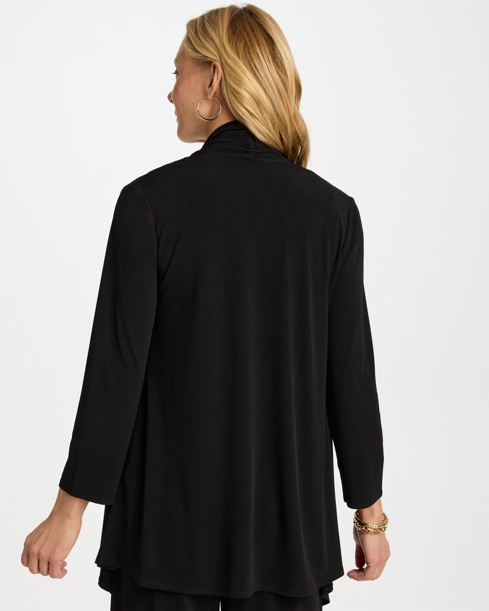 Chico's Popular - Travelers™ Knit Drape Cardigan Black