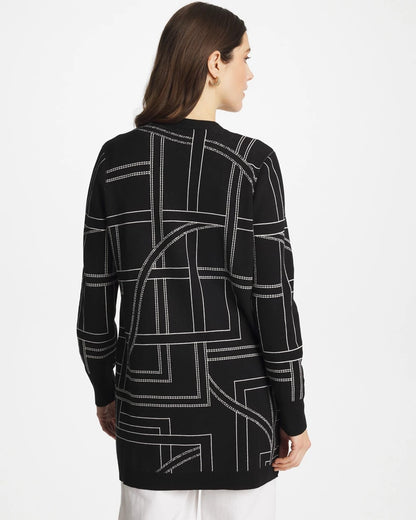 Chico's Customer Favorite - Ella Graphic Cardigan Black