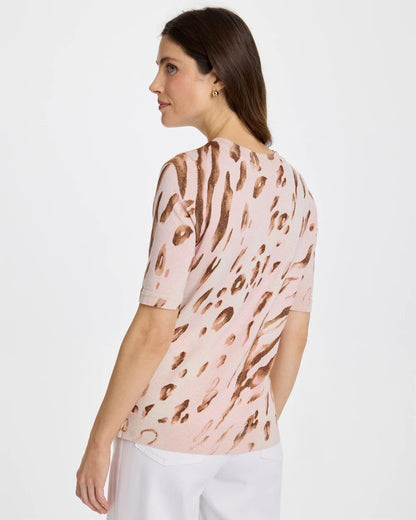 Chico's Deals - Ella Crewneck Metallic Pullover Sweater Sweet Blossom