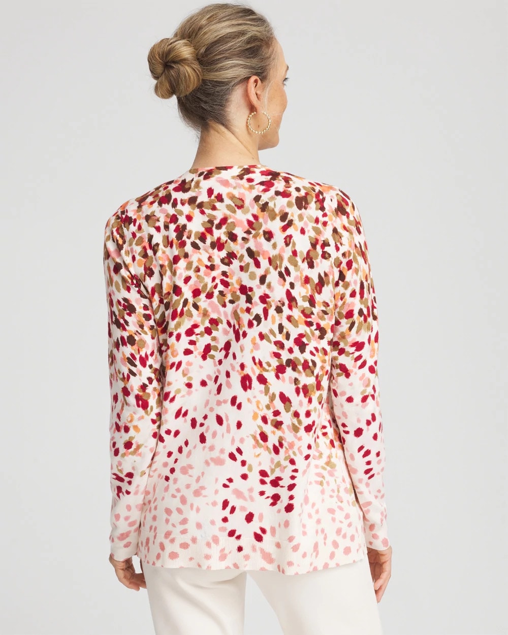 Chico's Everyday - Ombré Printed V-Neck Cardigan Multi