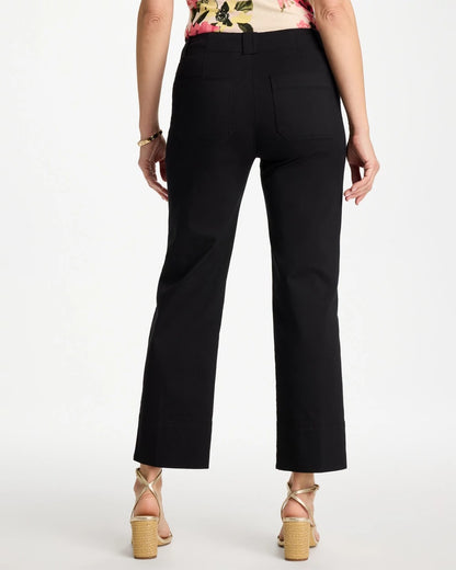 Chico's Classic - High Hem Straight Crop Pants Black