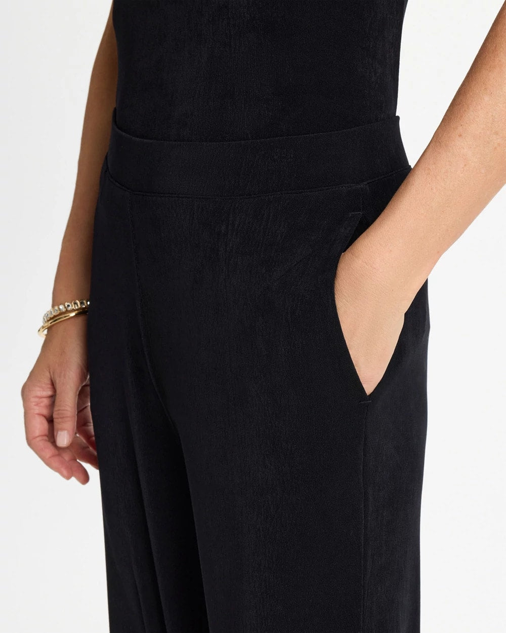 Chico's Best Seller - Petite Travelers™ Wide-Leg Pocket Pants Travelers Black