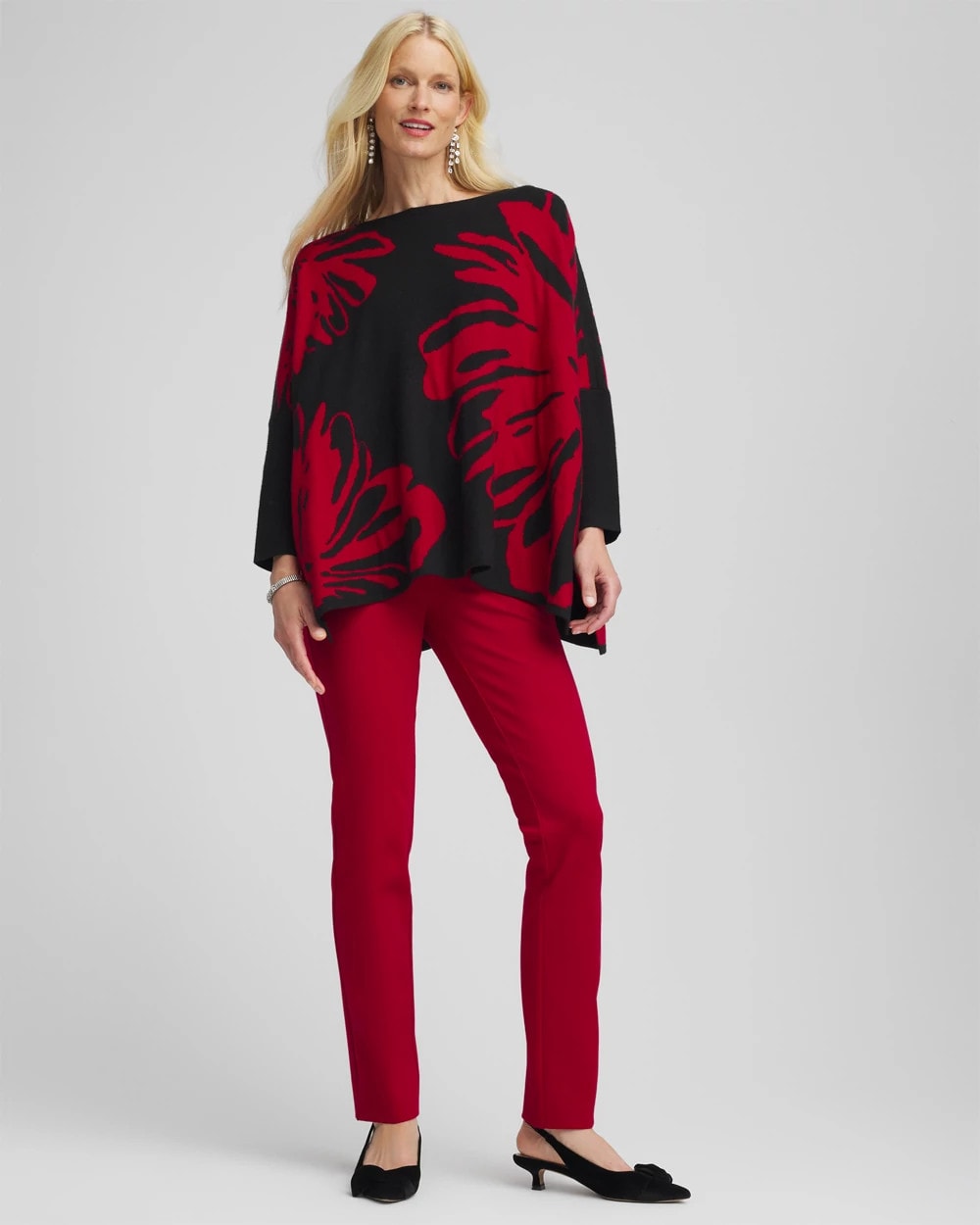 Chico's Everyday - Juliet Slim Trim Detail Pants Carmine Red