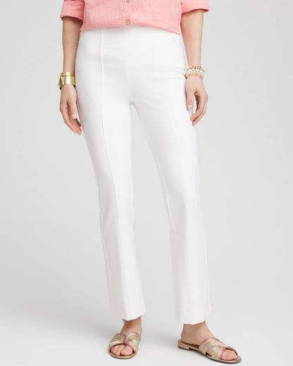 Chico's Quality - Lightweight Juliet Flared Ankle Pants Alabaster