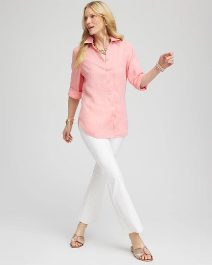 Chico's Quality - Lightweight Juliet Flared Ankle Pants Alabaster