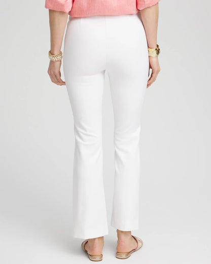 Chico's Quality - Lightweight Juliet Flared Ankle Pants Alabaster