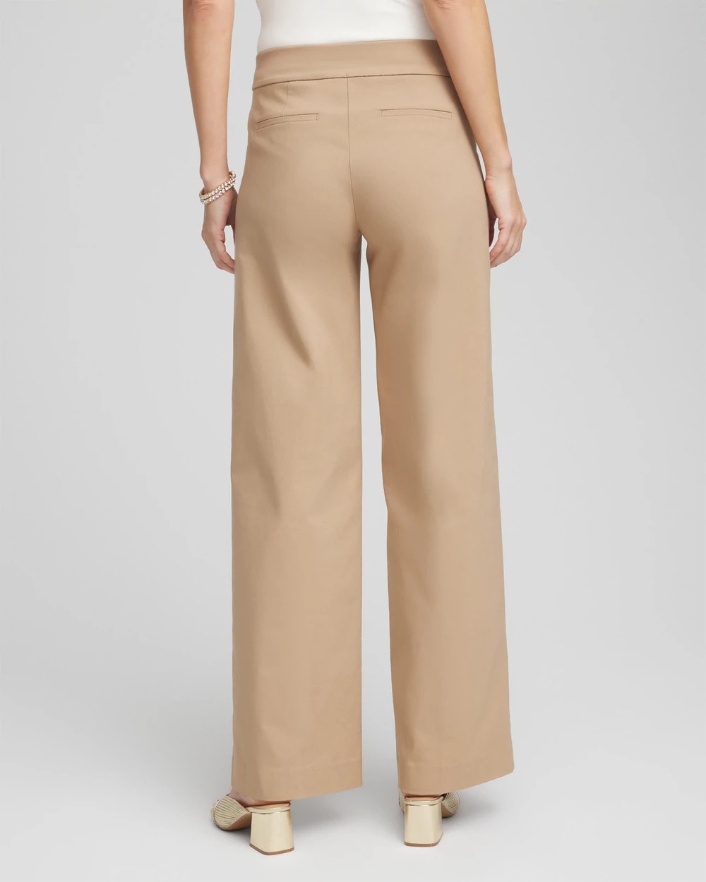 Chico's Trusted - Brigitte™ Slim Wide-Leg Pants Cattail Brown