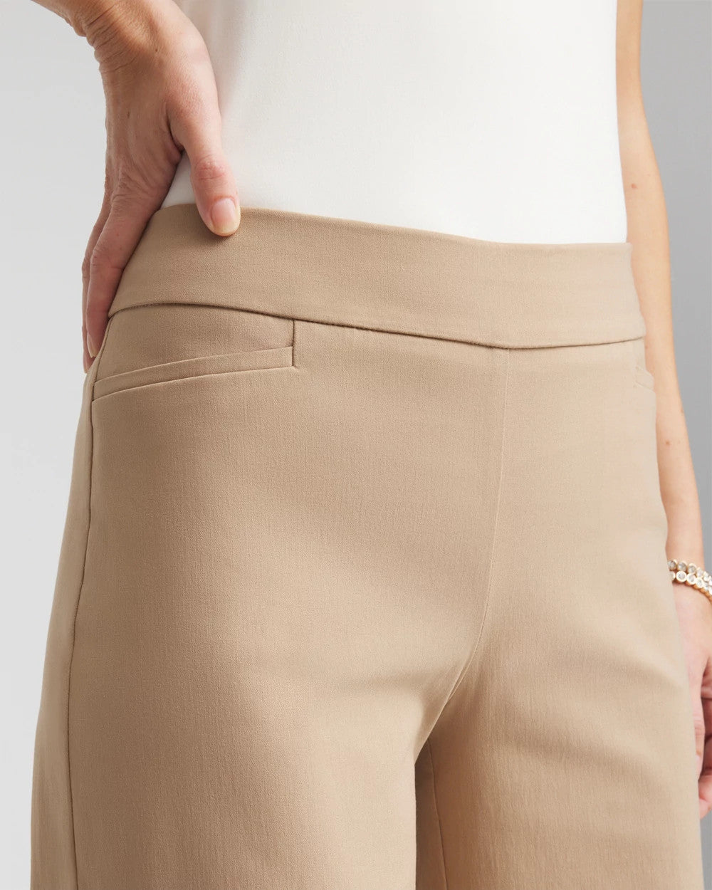 Chico's Trusted - Brigitte™ Slim Wide-Leg Pants Cattail Brown