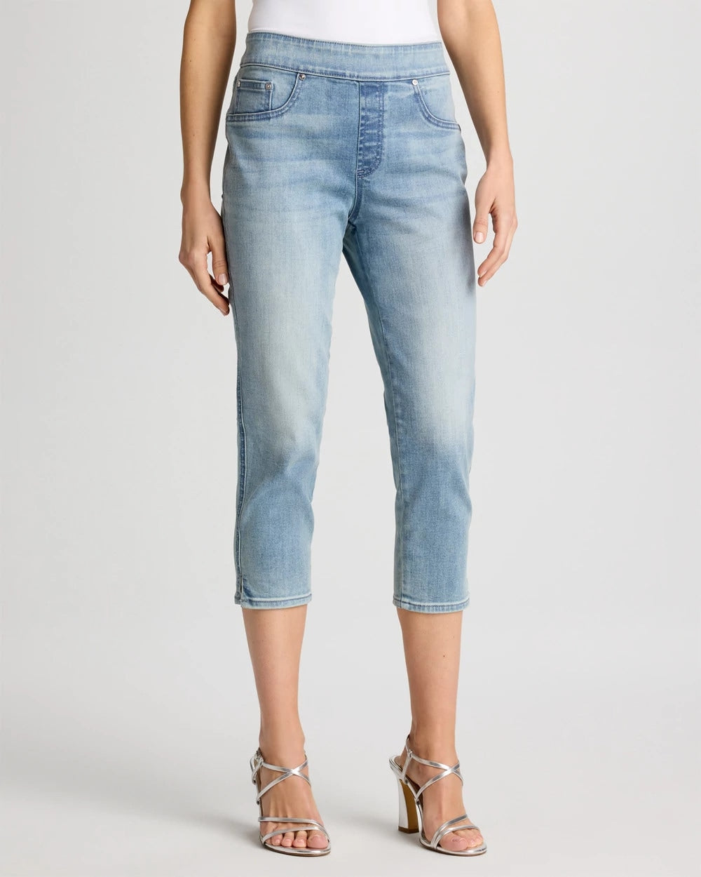 Chico's Trusted - Pull-On Capri Jeans Printemps Indigo