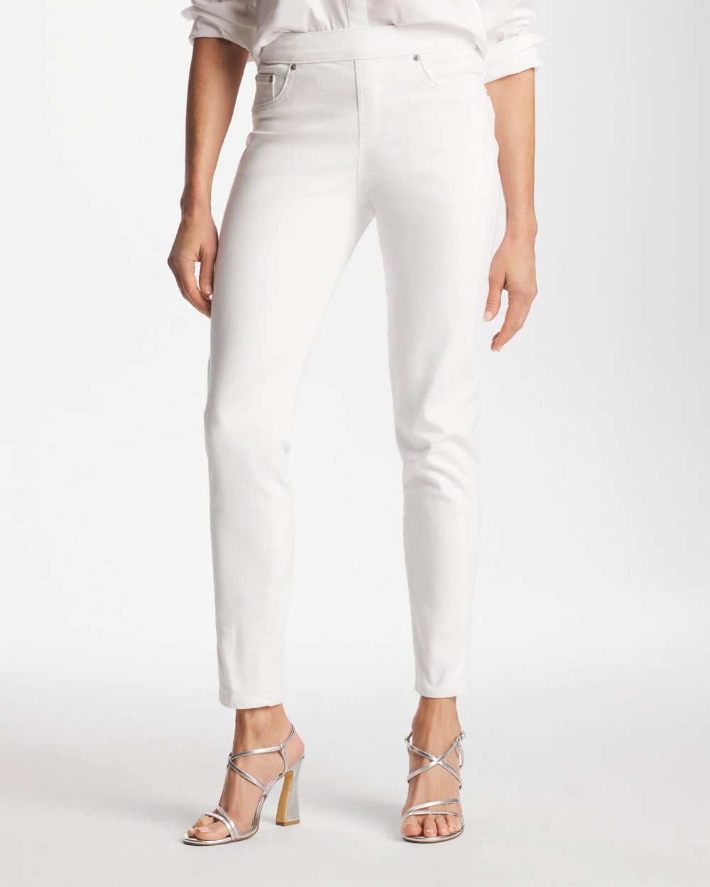 Chico's Quality - Pull-On Ankle Jeggings Alabaster