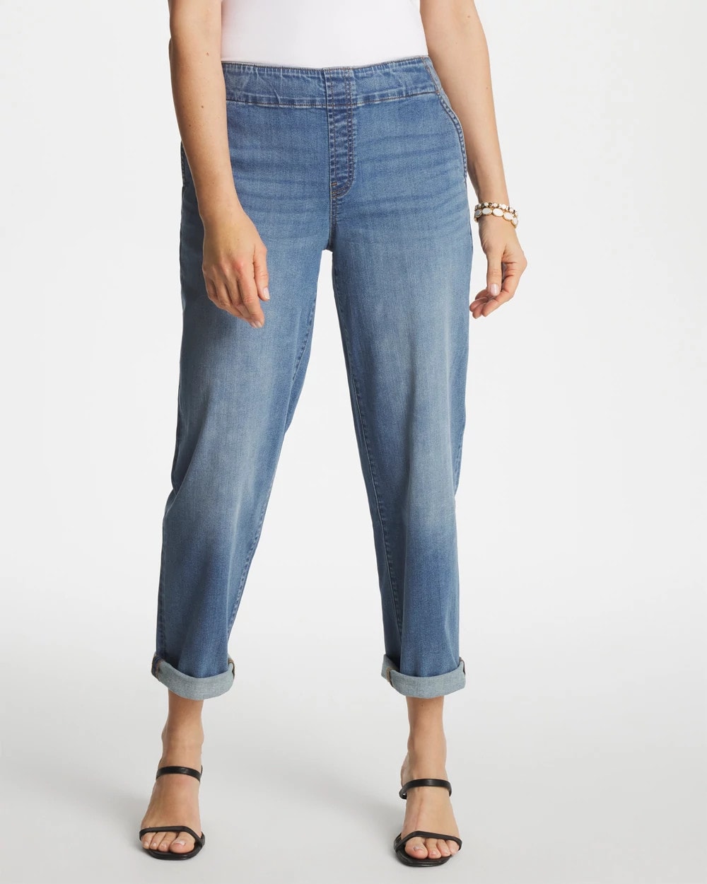 Chico's Quality - Pull-On Boyfriend Cropped Jeans Bailey Indigo