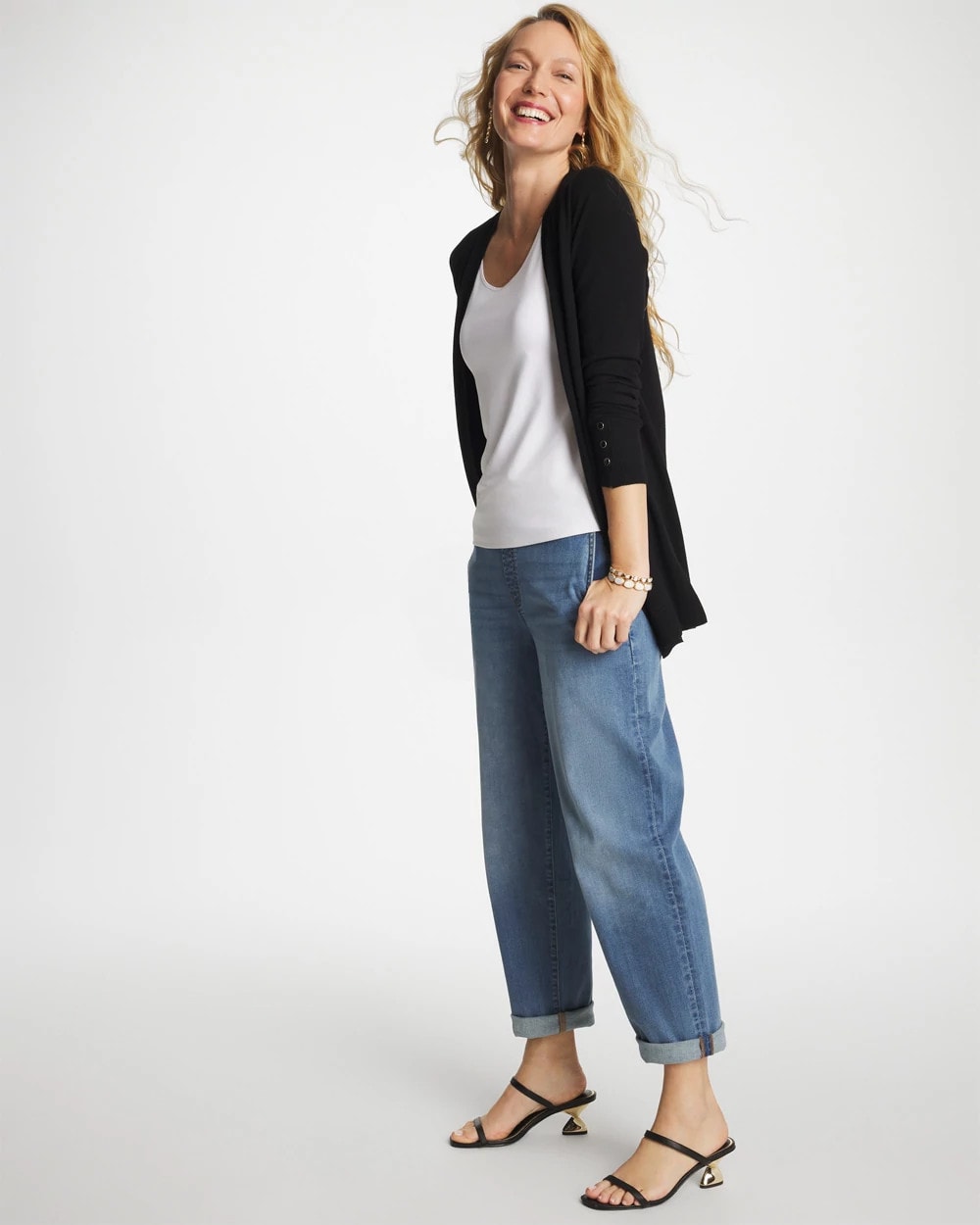 Chico's Quality - Pull-On Boyfriend Cropped Jeans Bailey Indigo