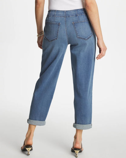 Chico's Quality - Pull-On Boyfriend Cropped Jeans Bailey Indigo