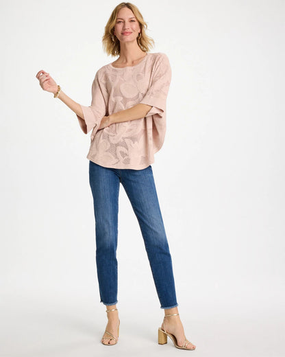 Chico's Sale - Girlfriend Slim Frayed Ankle Jeans Kailua Indigo