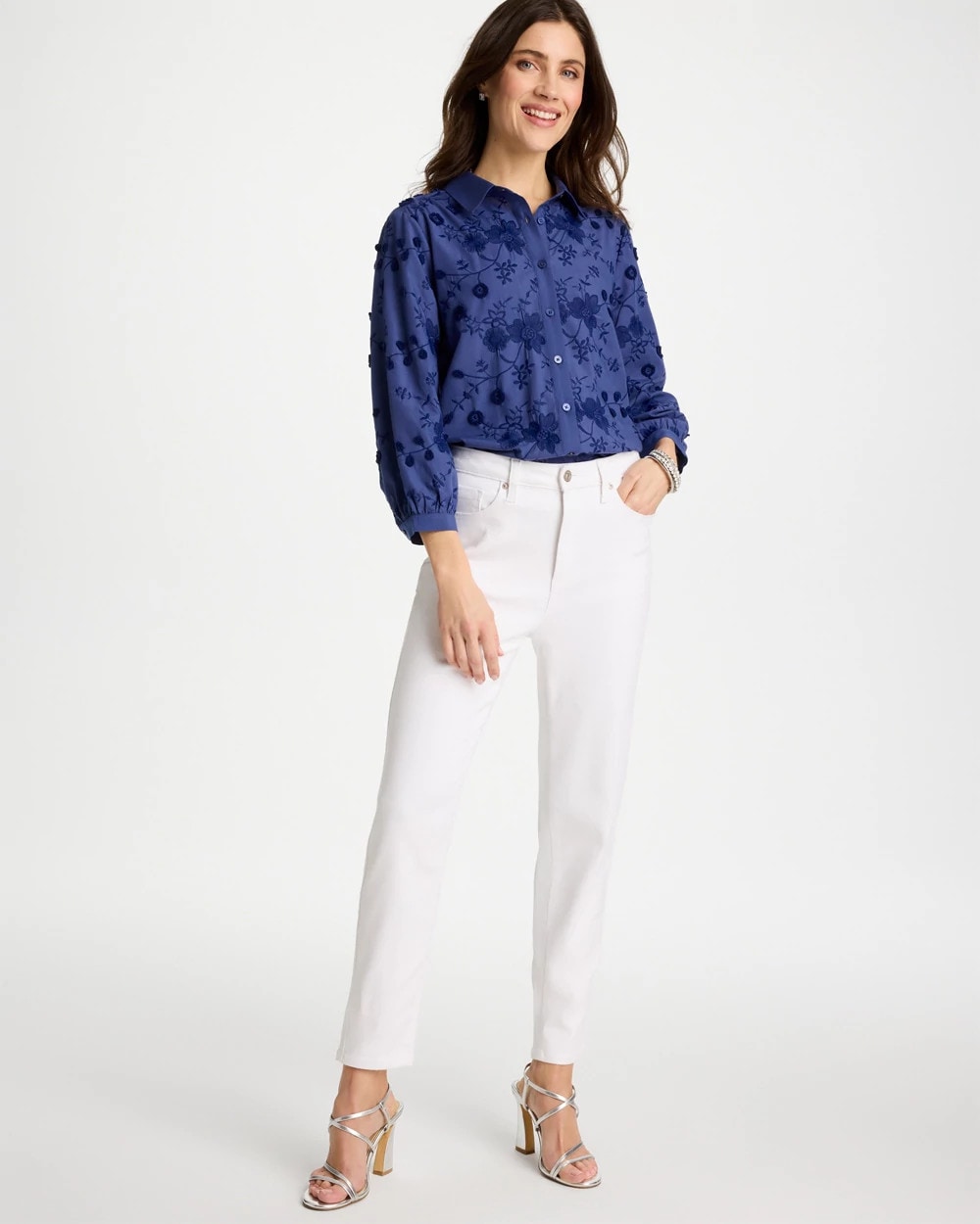 Chico's Everyday - Skinny Ankle Jeans Alabaster