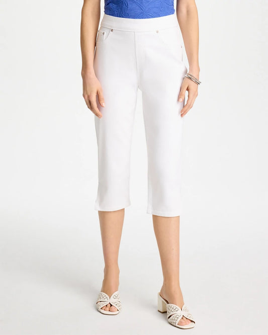 Chico's Latest - Pull-On Capri Jeans Alabaster