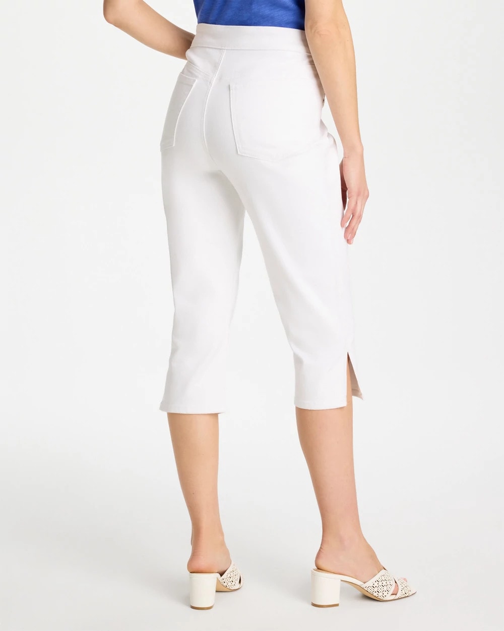 Chico's Latest - Pull-On Capri Jeans Alabaster