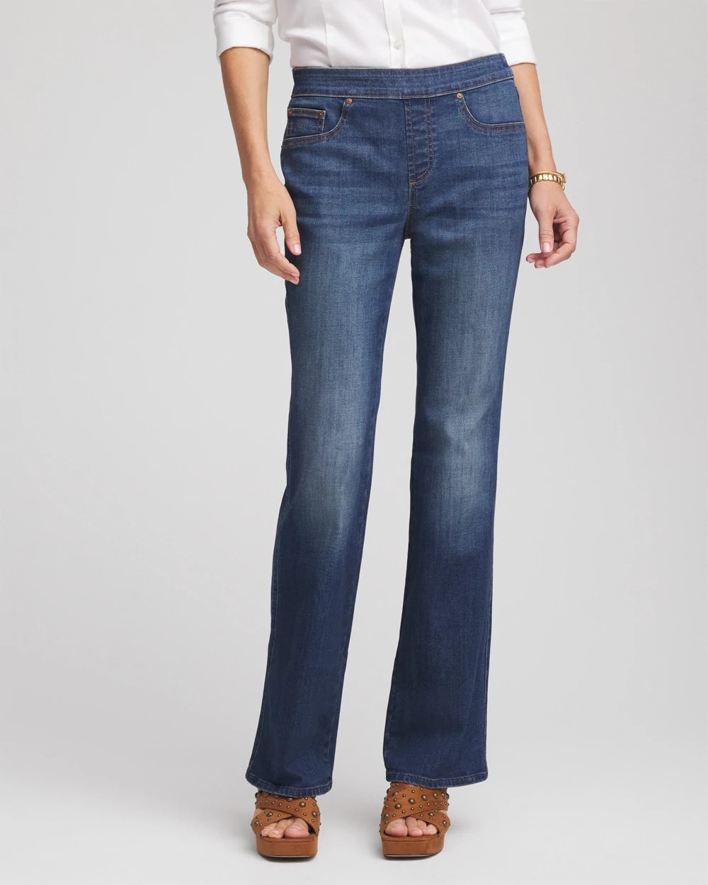 Chico's Popular - Pull-On Slim Bootcut Jeggings Estero Indigo