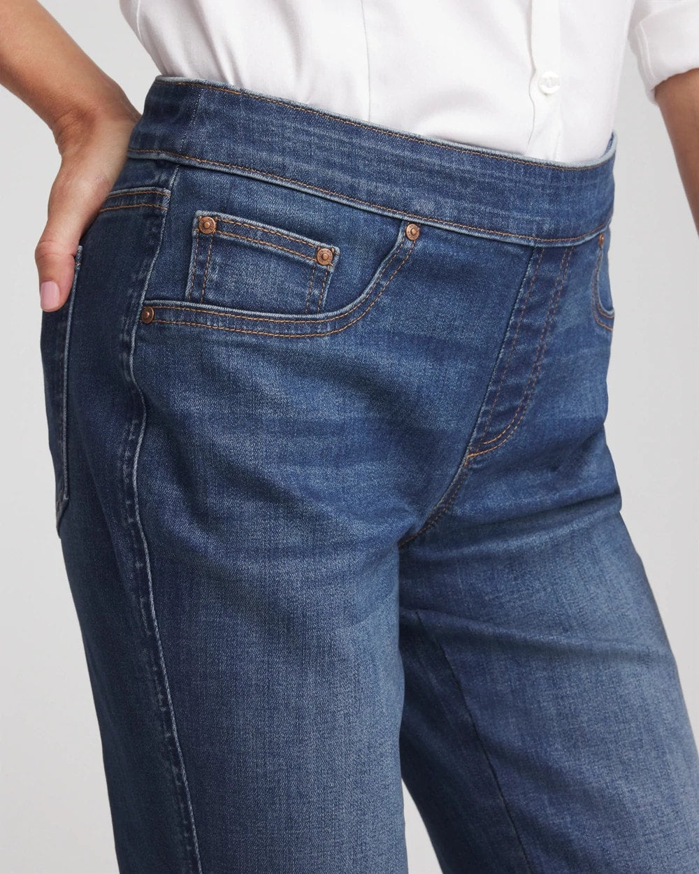 Chico's Popular - Pull-On Slim Bootcut Jeggings Estero Indigo