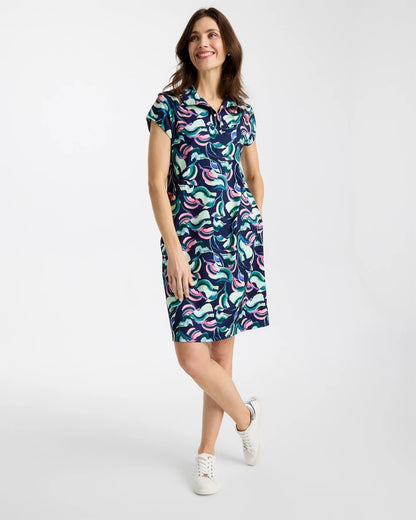 Chico's Deals - Zenergy® UPF Blooms Polo Dress Blossom