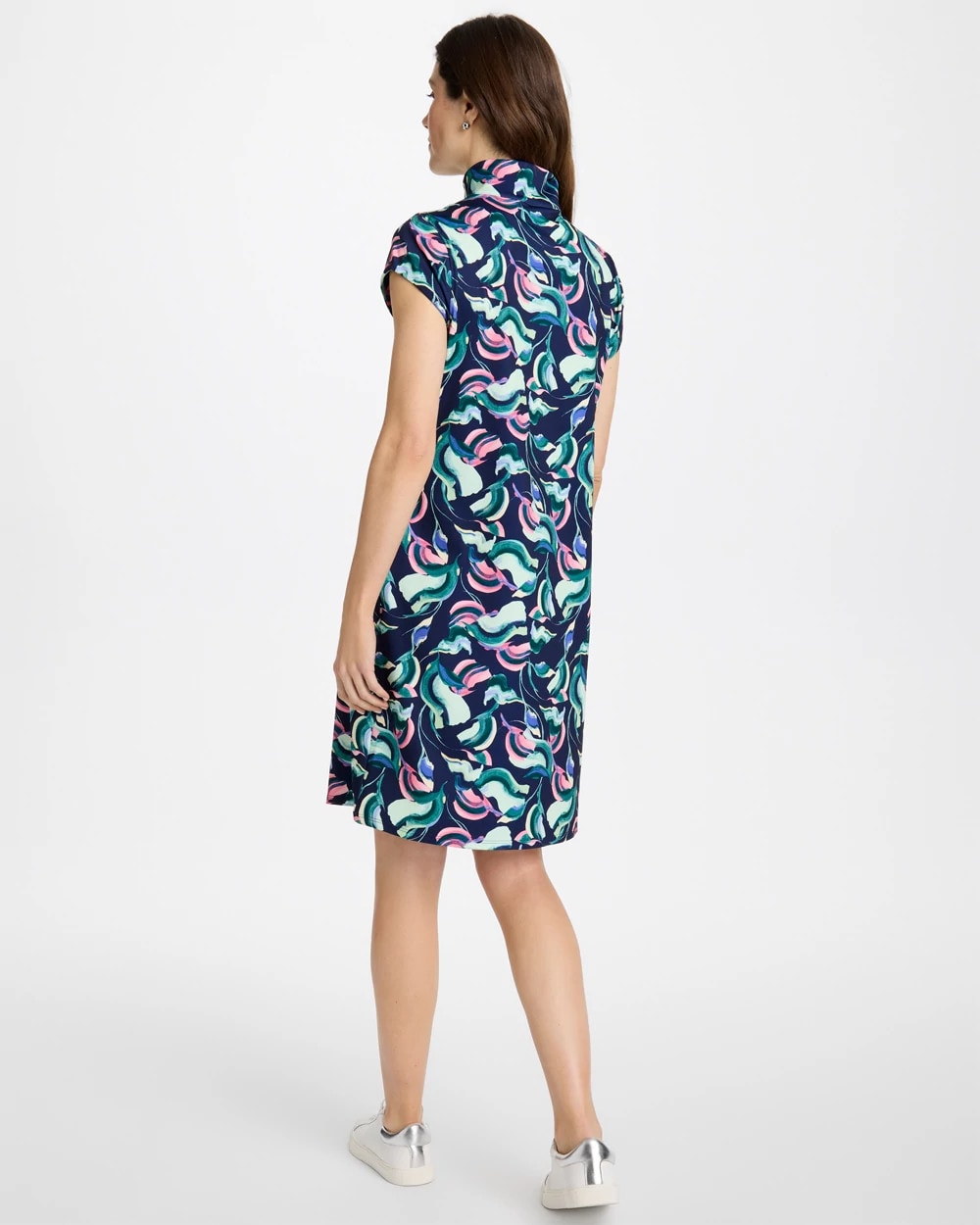 Chico's Deals - Zenergy® UPF Blooms Polo Dress Blossom