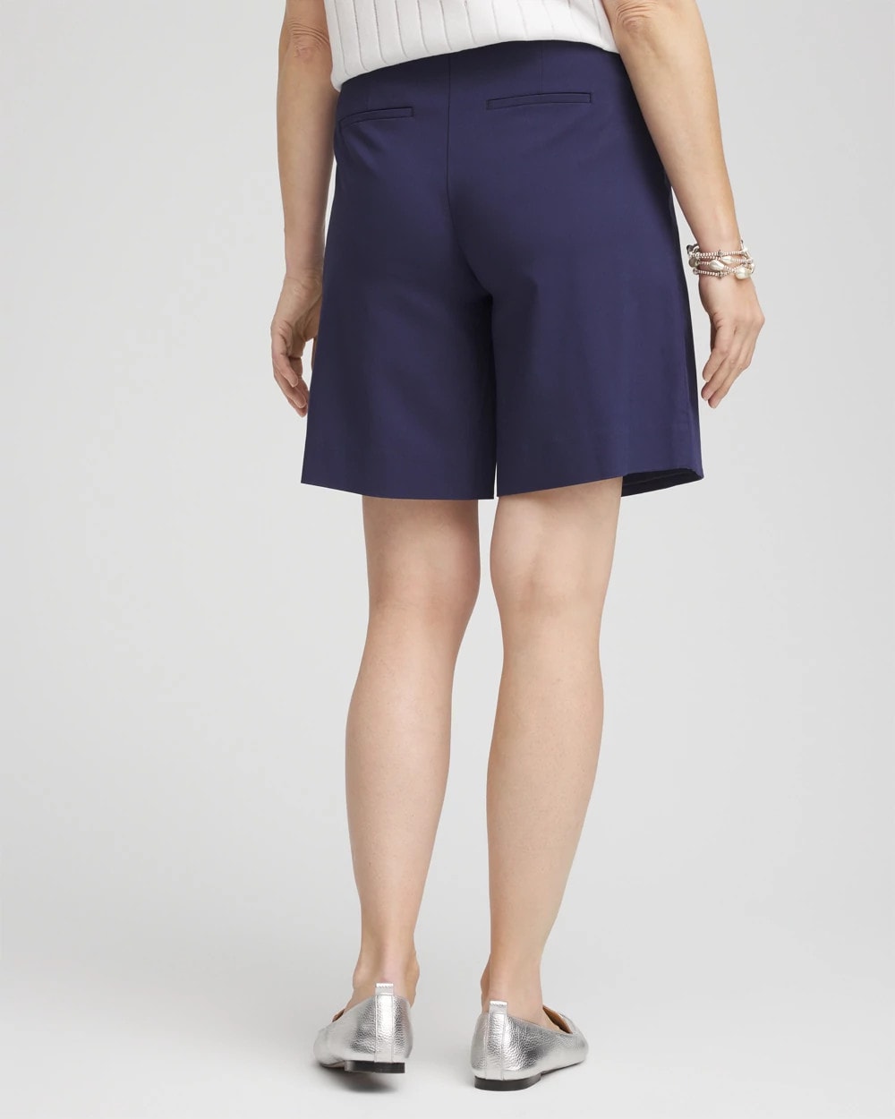 Chico's Best Seller - Brigitte™ Pull-On Asymmetrical Wrap Skort Passport Blue