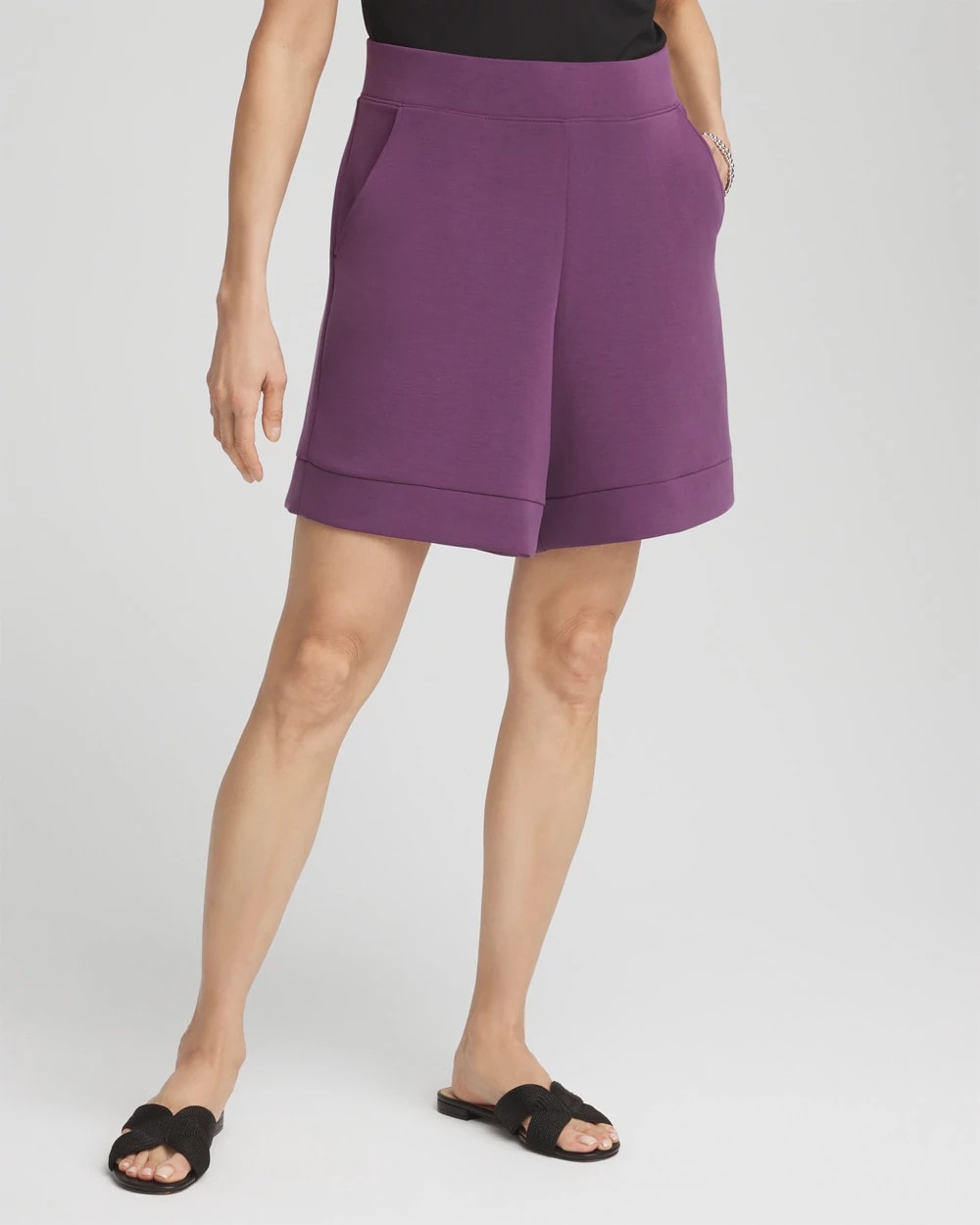 Chico's Deals - Zenergy® Pull-On Shorts Washed Grape