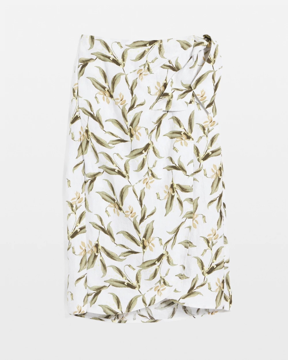 Chico's Value - Linen Midi Wrap Skirt Alabaster