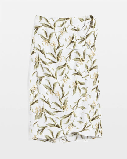 Chico's Value - Linen Midi Wrap Skirt Alabaster