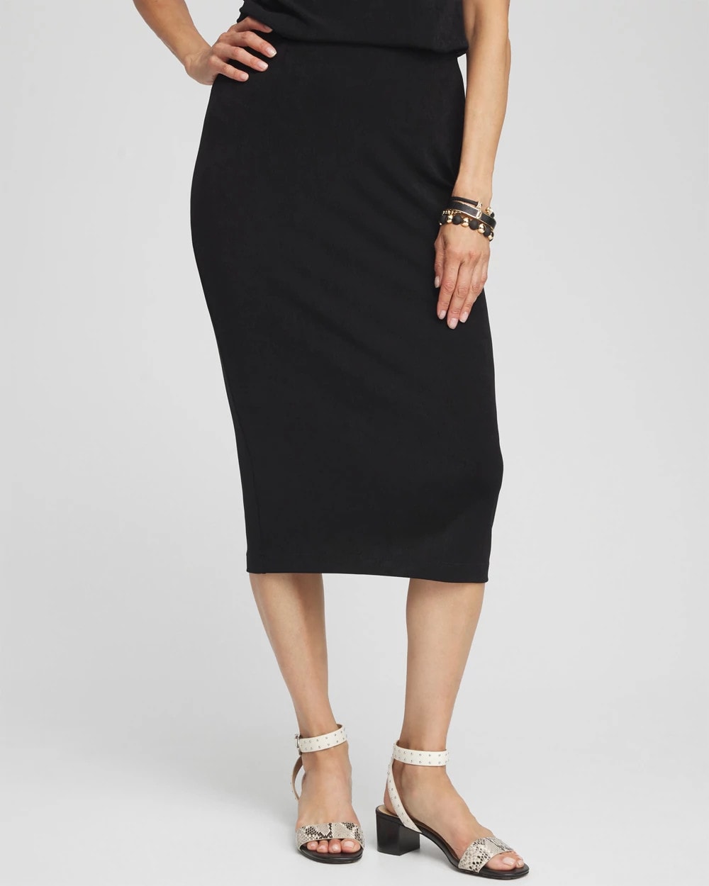 Chico's Top Pick - Travelers™ No Tummy Skirt Travelers Black