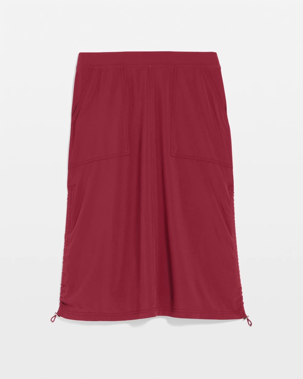 Chico's Deals - Zenergy® UPF Bungee-Hem Pull-On Skirt Russet Red